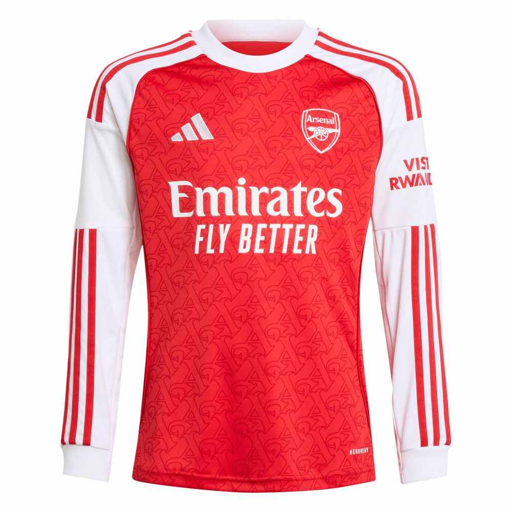 Arsenal Youth 2025/26 Home Replica Long Sleeve Jersey Red