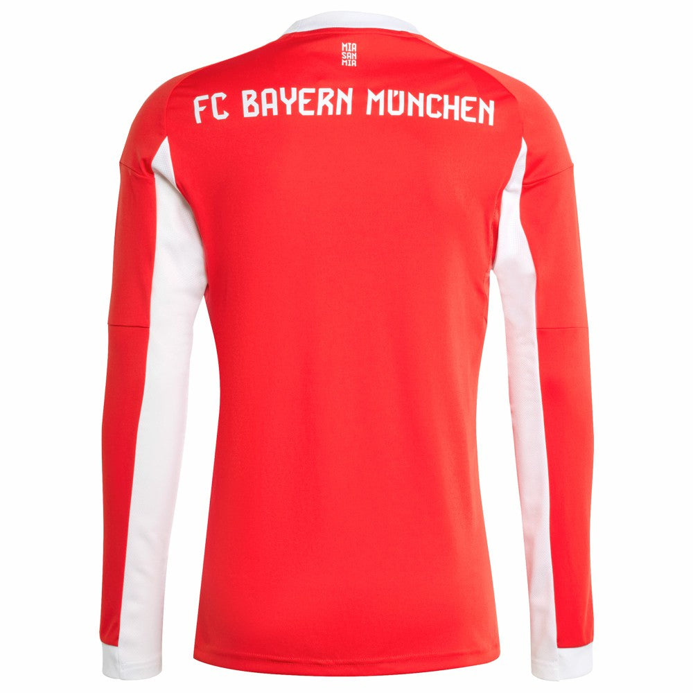 Bayern Munich 2025/26 Home Replica Long Sleeve Jersey Red