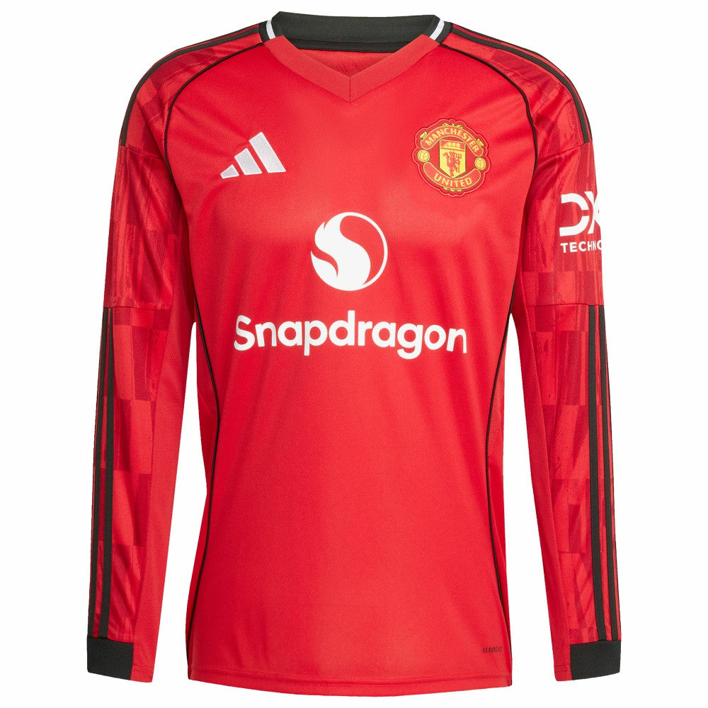 Manchester United Home 2025/26 Replica Long Sleeve Jersey Red