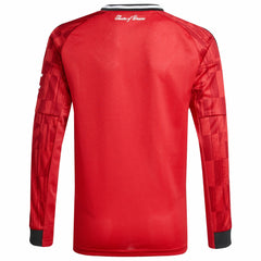 Manchester United Youth Home 2025/26 Replica Long Sleeve Jersey Red