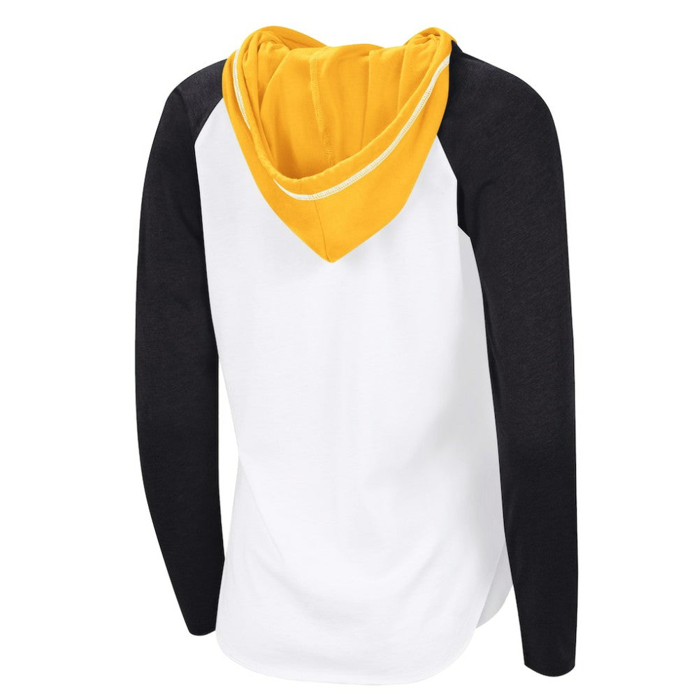 NHL Boston Bruins G-III 4Her by Carl Banks Women's MVP Hooded Long-Sleeve T-Shirt - White