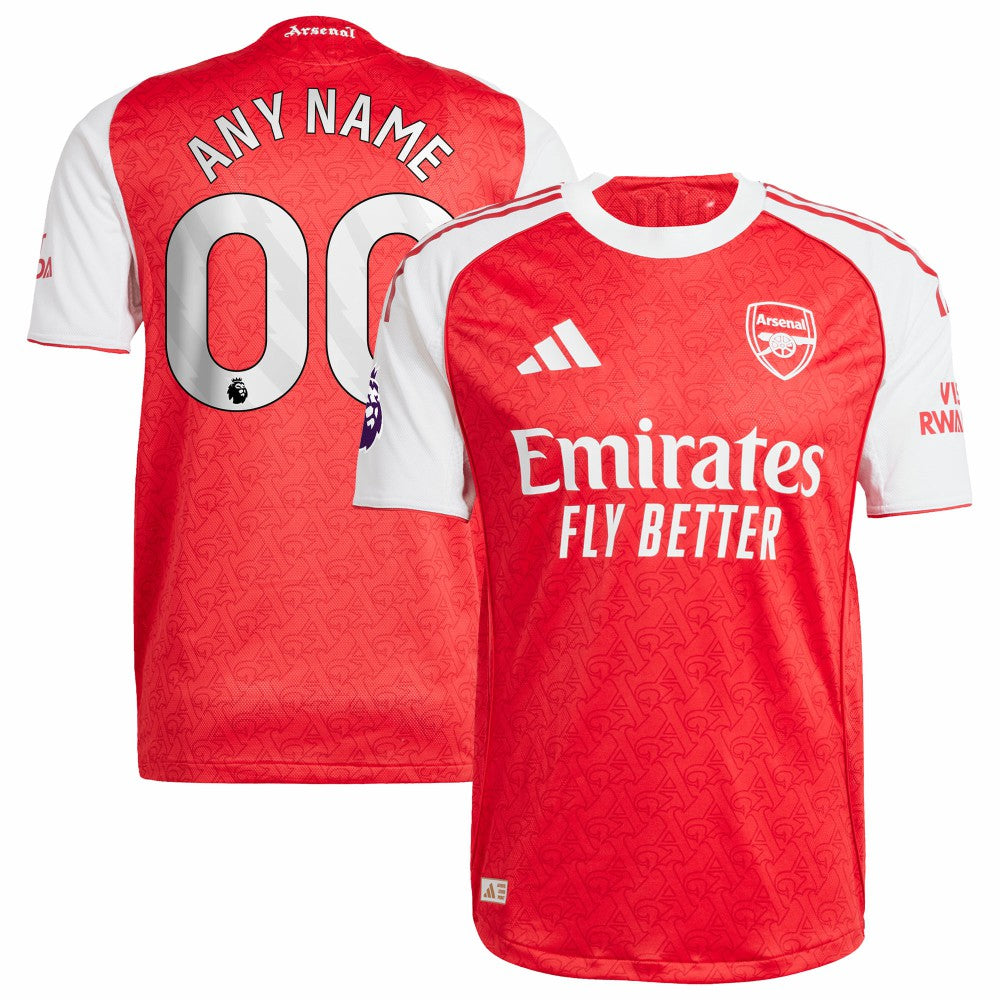 Arsenal 2025/26 Home Custom Jersey Red