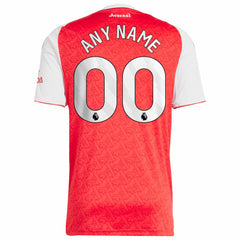 Arsenal 2025/26 Home Replica Custom Jersey Red