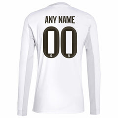 Real Madrid 2025/26 Home Replica Long Sleeve Custom Jersey White