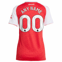 Arsenal Women's 2025/26 Home Replica Custom Jersey Red