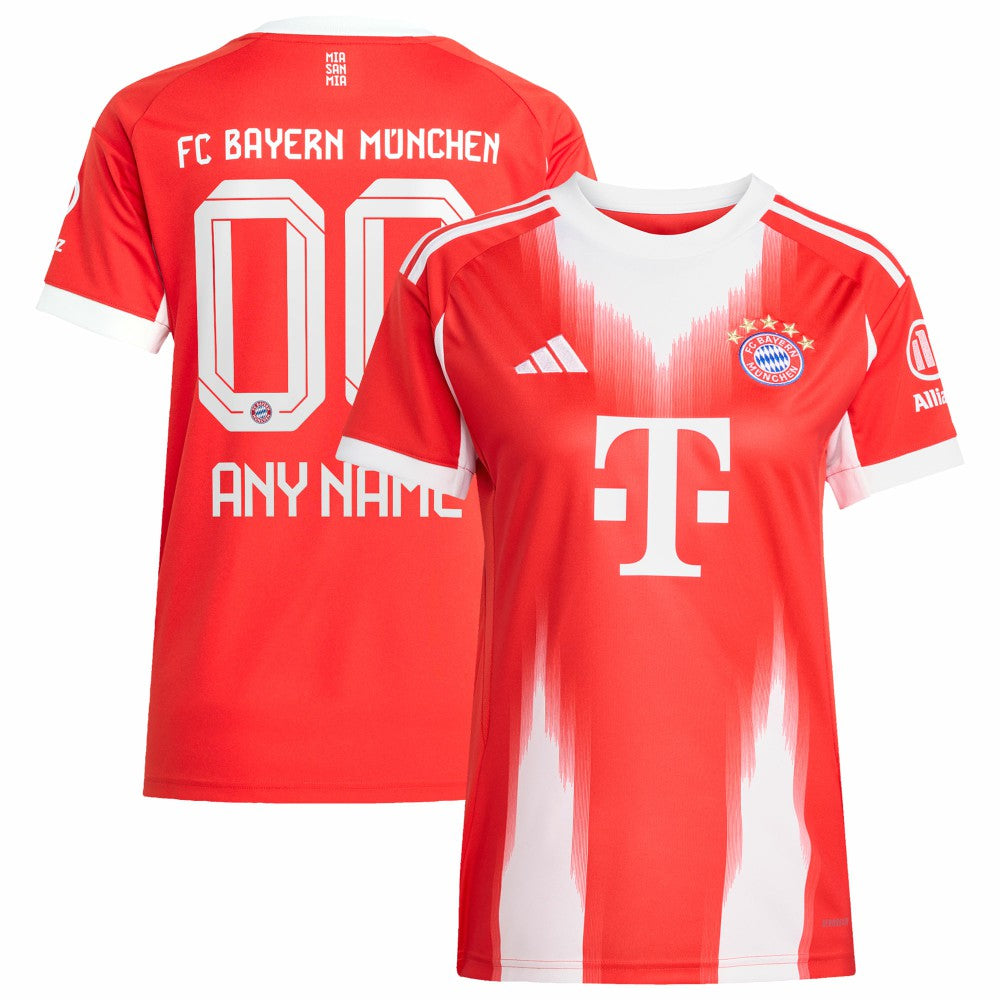 Bayern Munich Women's 2025/26 Home Replica Custom Jersey Red