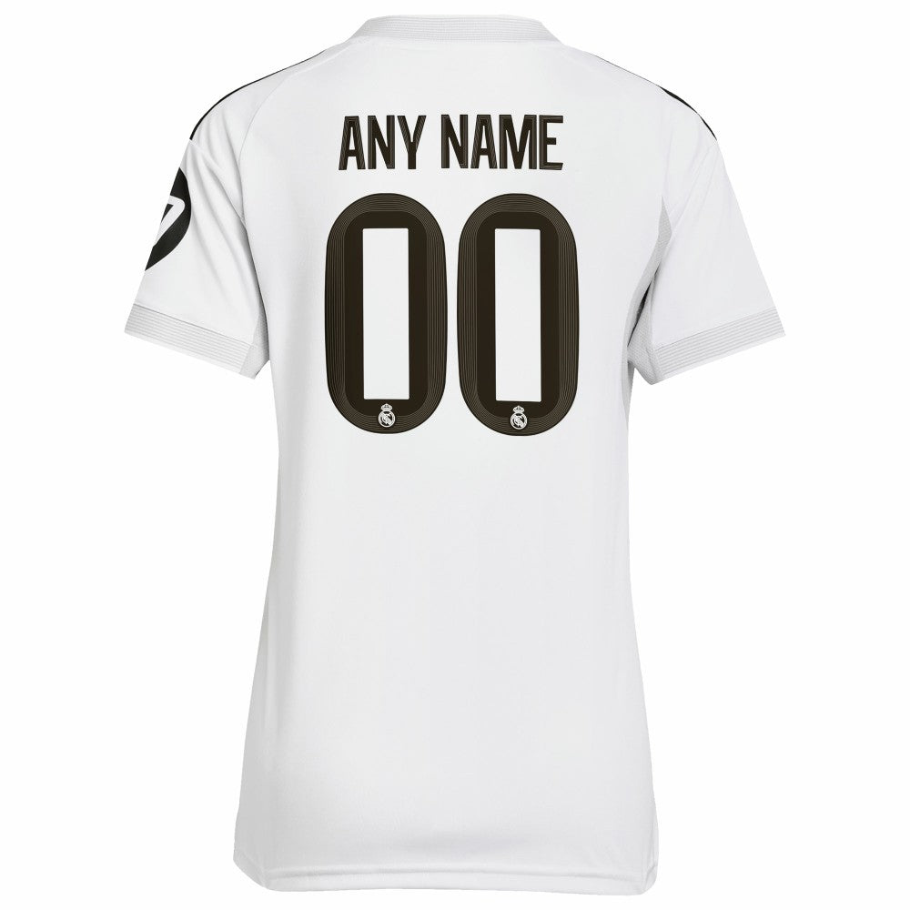 Real Madrid Women's 2025/26 Home Replica Custom Jersey White sale