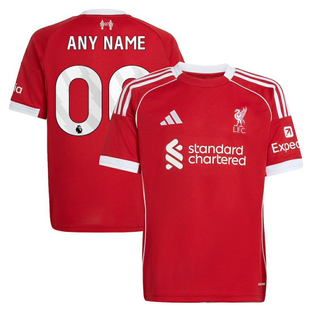 Liverpool Youth 2025/26 Home Custom Replica Jersey Red shop