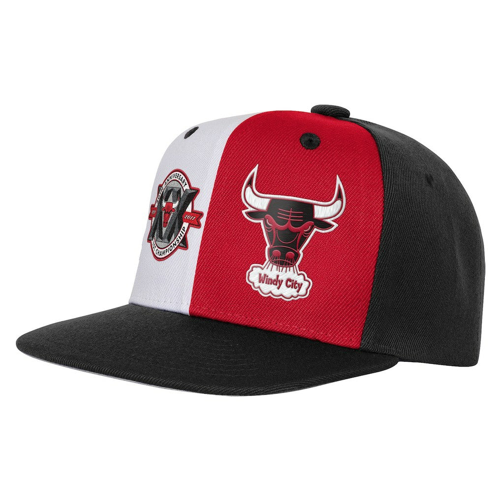 Chicago Bulls Youth 20th Anniversary Duo Front Snapback Hat Black