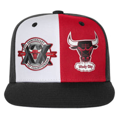 Chicago Bulls Youth 20th Anniversary Duo Front Snapback Hat Black