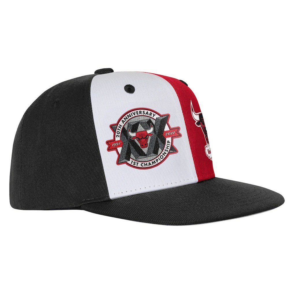 Chicago Bulls Youth 20th Anniversary Duo Front Snapback Hat Black