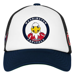 NHL Washington Capitals Mitchell & Ness Youth Mascot Adjustable Trucker Hat - White