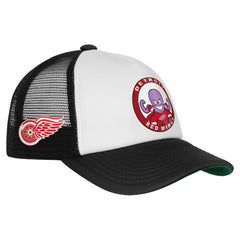 NHL Detroit Red Wings Mitchell & Ness Youth Mascot Adjustable Trucker Hat - White