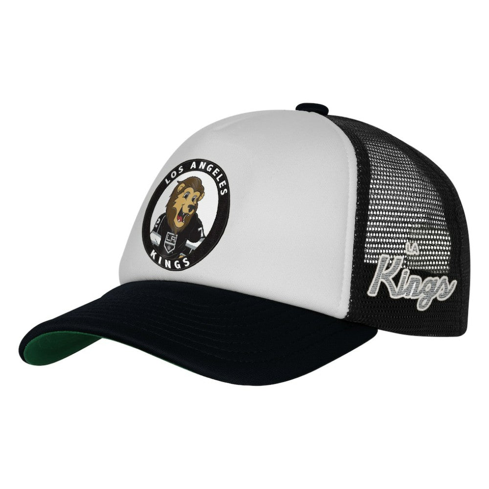 NHL Los Angeles Kings Mitchell & Ness Youth Mascot Adjustable Trucker Hat - White