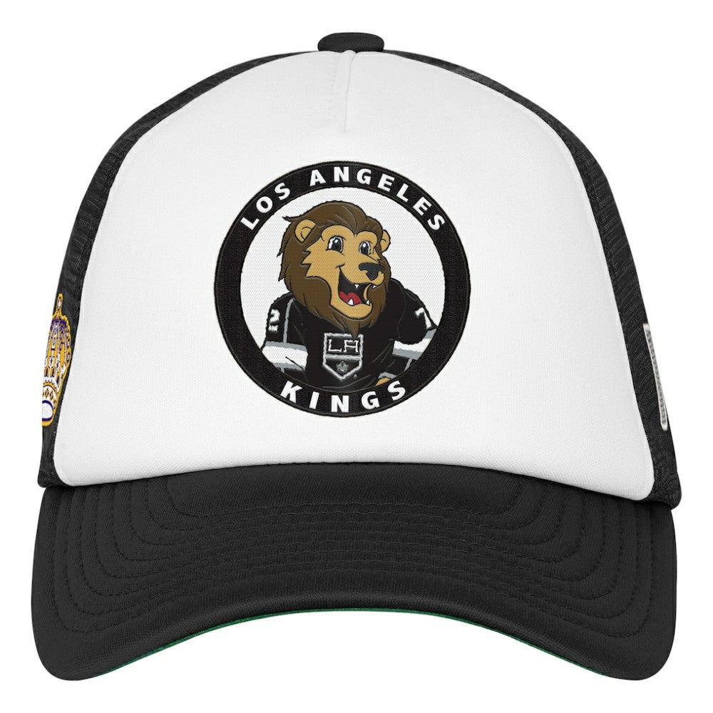 NHL Los Angeles Kings Mitchell & Ness Youth Mascot Adjustable Trucker Hat - White