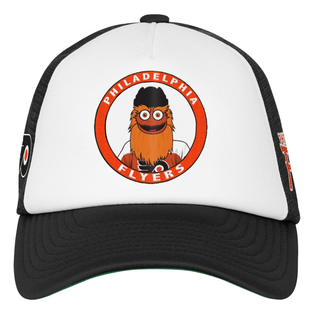 NHL Philadelphia Flyers Mitchell & Ness Youth Mascot Adjustable Trucker Hat - White
