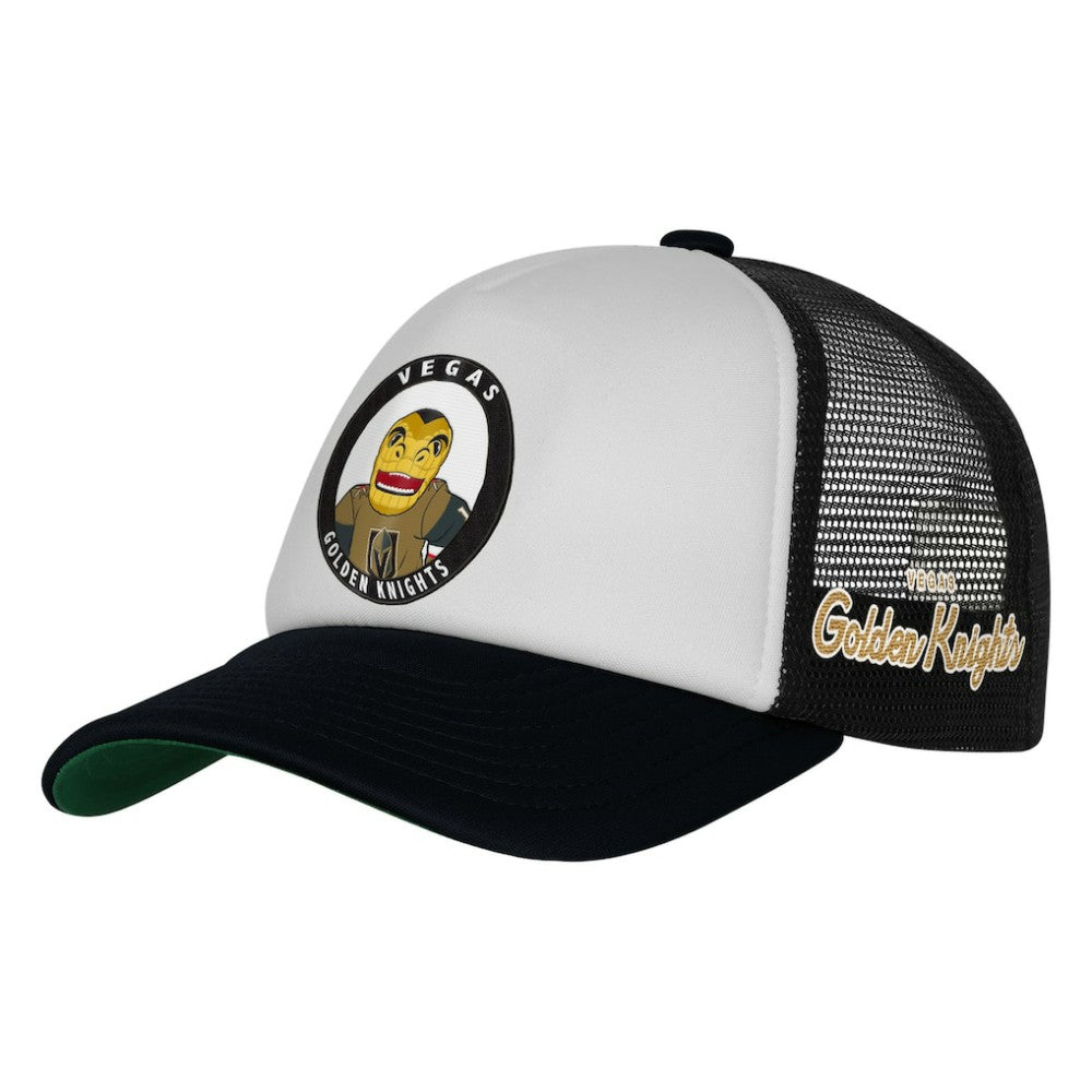 NHL Vegas Golden Knights Mitchell & Ness Youth Mascot Adjustable Trucker Hat - White