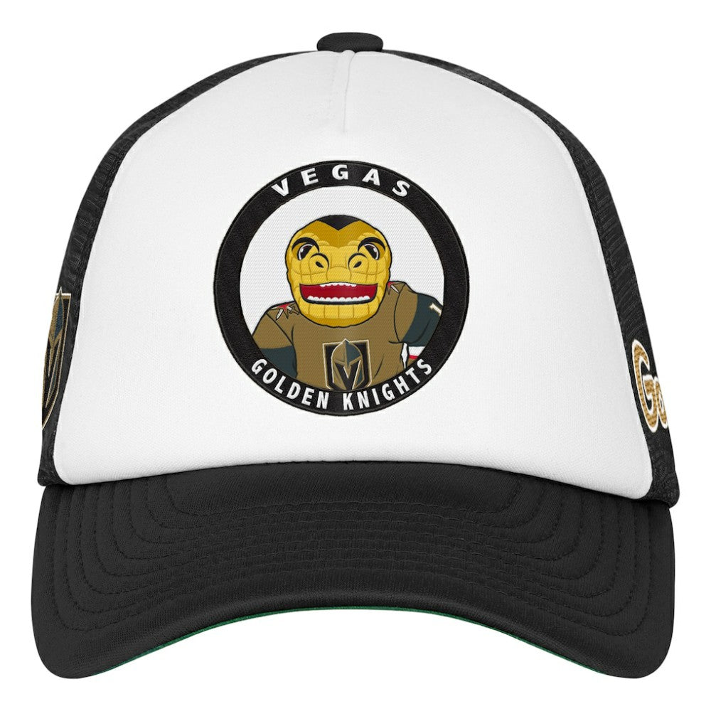 NHL Vegas Golden Knights Mitchell & Ness Youth Mascot Adjustable Trucker Hat - White