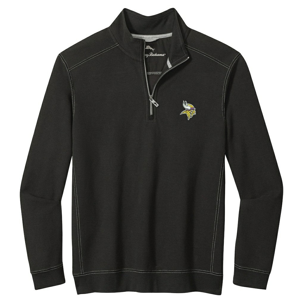 Minnesota Vikings Big & Tall Montego Bay Half-Zip Pullover Black