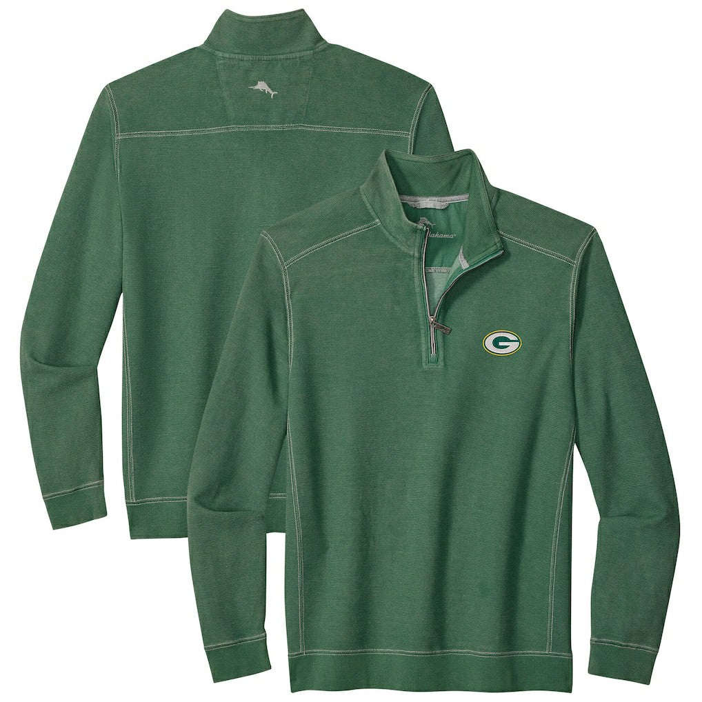 Green Bay Packers Big & Tall Montego Bay Half-Zip Pullover Green