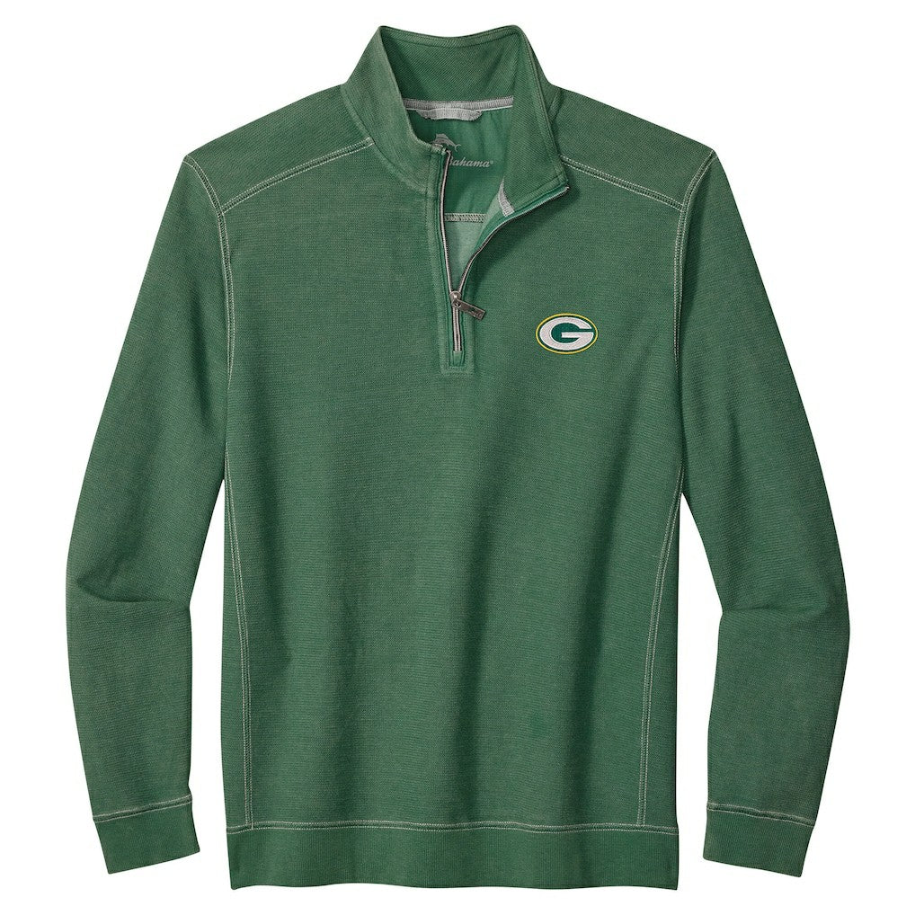Green Bay Packers Big & Tall Montego Bay Half-Zip Pullover Green
