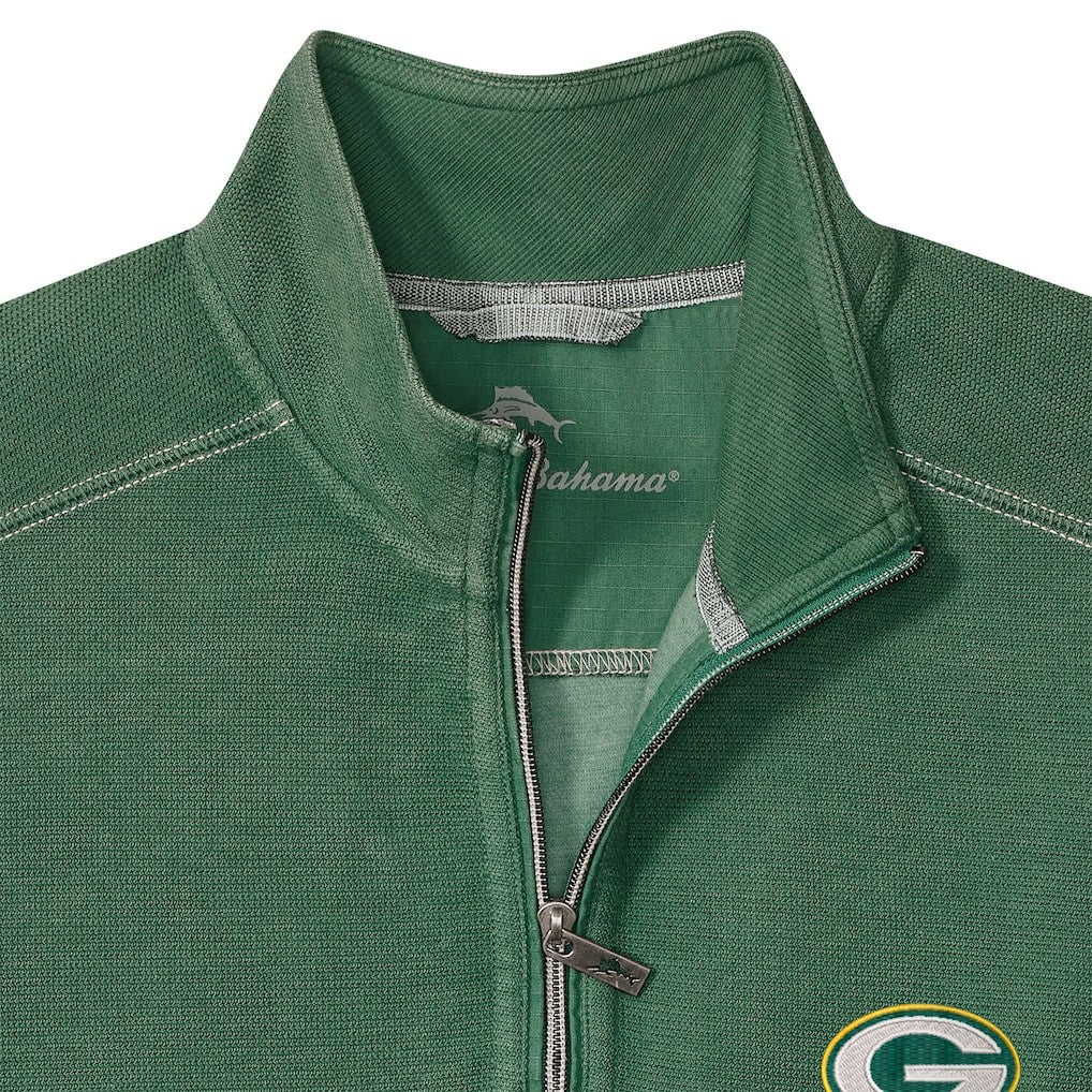Green Bay Packers Big & Tall Montego Bay Half-Zip Pullover Green