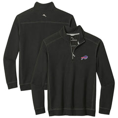 Buffalo Bills Big & Tall Montego Bay Half-Zip Pullover Black