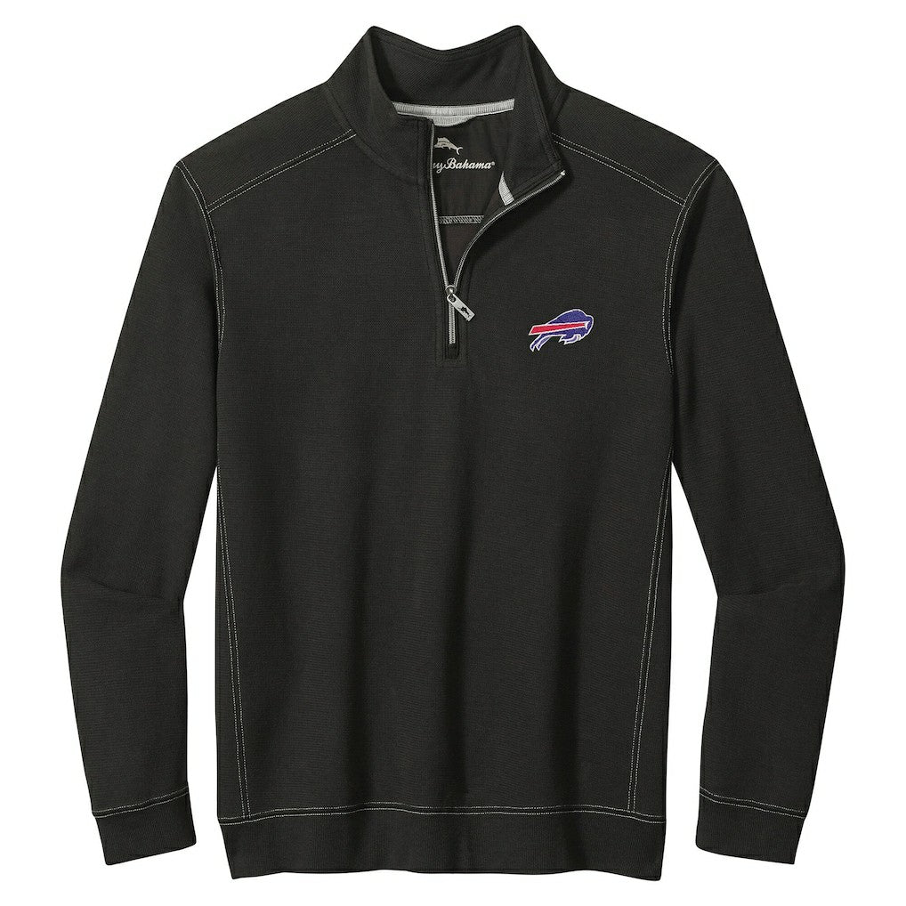 Buffalo Bills Big & Tall Montego Bay Half-Zip Pullover Black