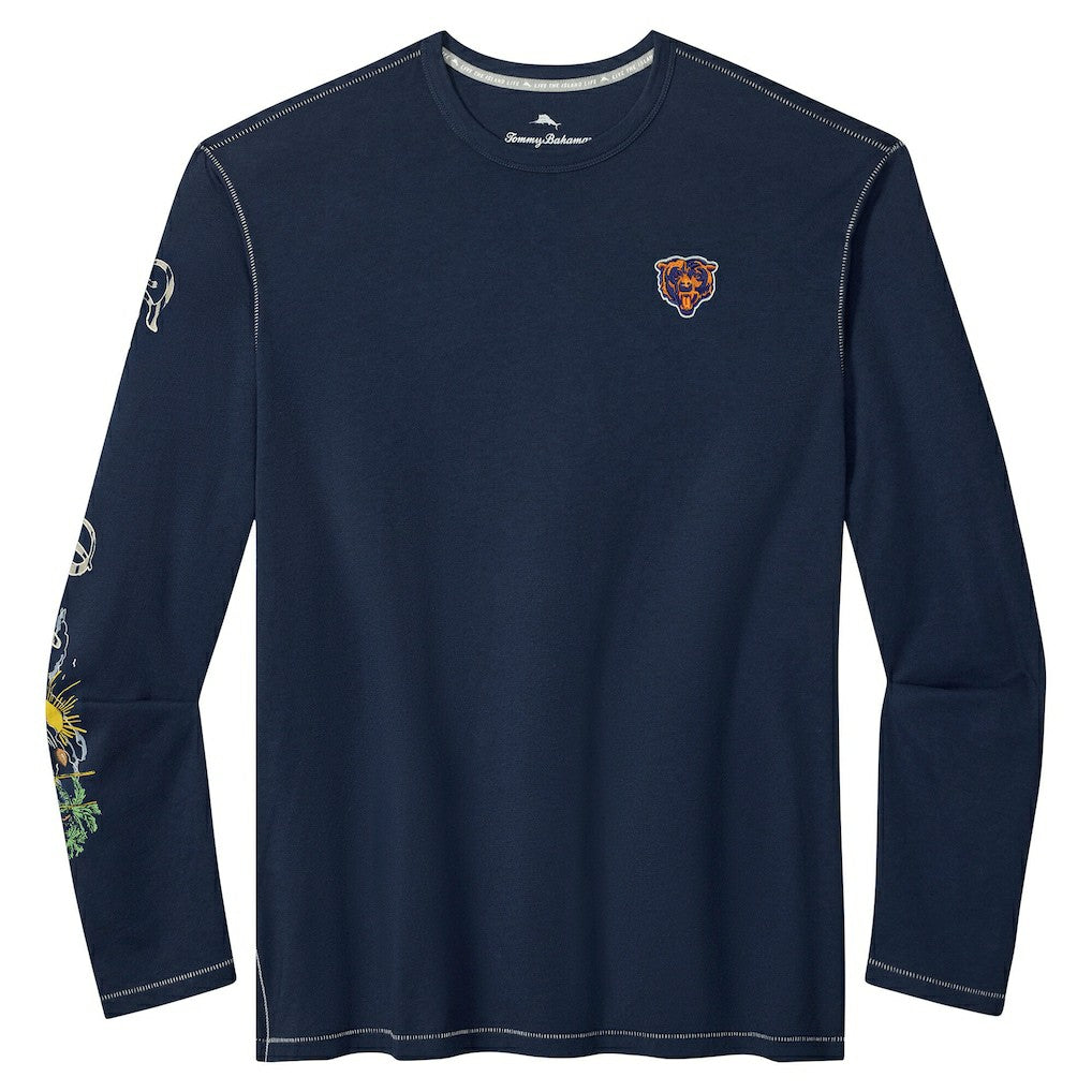 Chicago Bears Oasis Endzone Lux Long Sleeve T-Shirt Navy