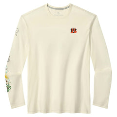 Cincinnati Bengals Oasis Endzone Lux Long Sleeve T-Shirt Cream