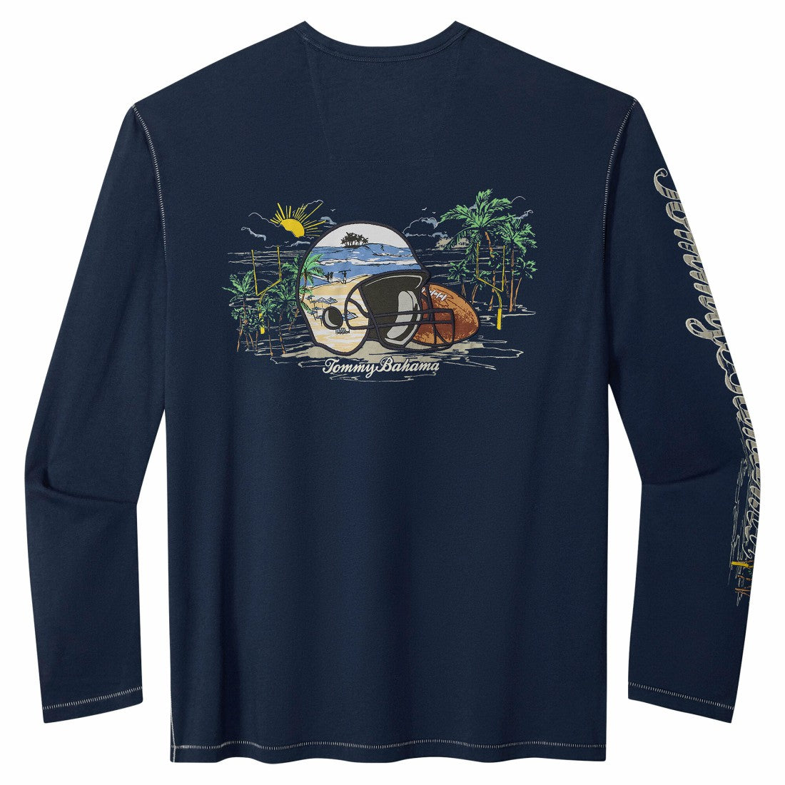 Houston Texans Oasis Endzone Lux Long Sleeve T-Shirt Navy