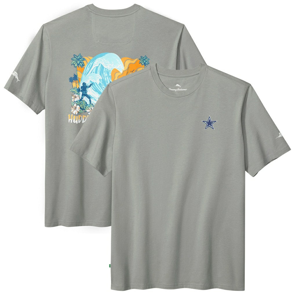 Dallas Cowboys Huddle & Hang Tens T-Shirt Gray