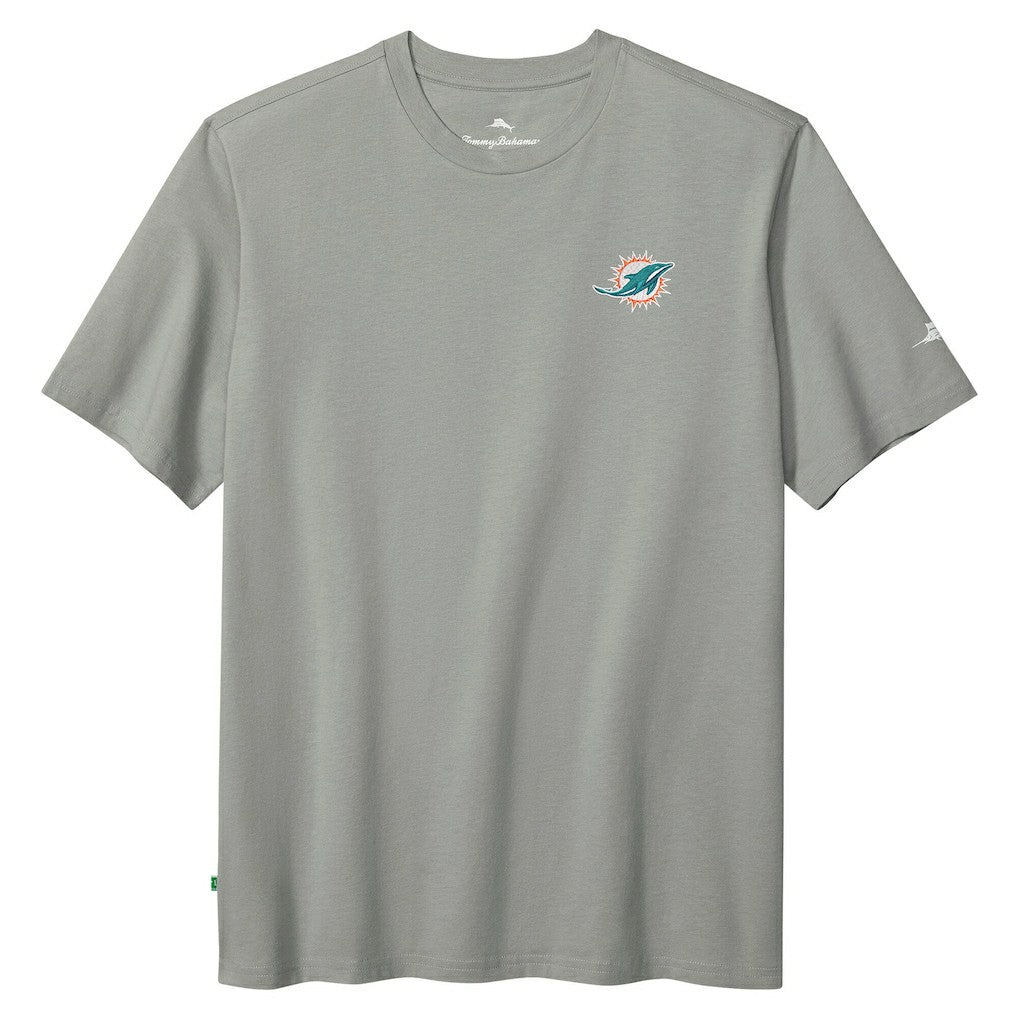 Miami Dolphins Huddle & Hang Tens T-Shirt Gray
