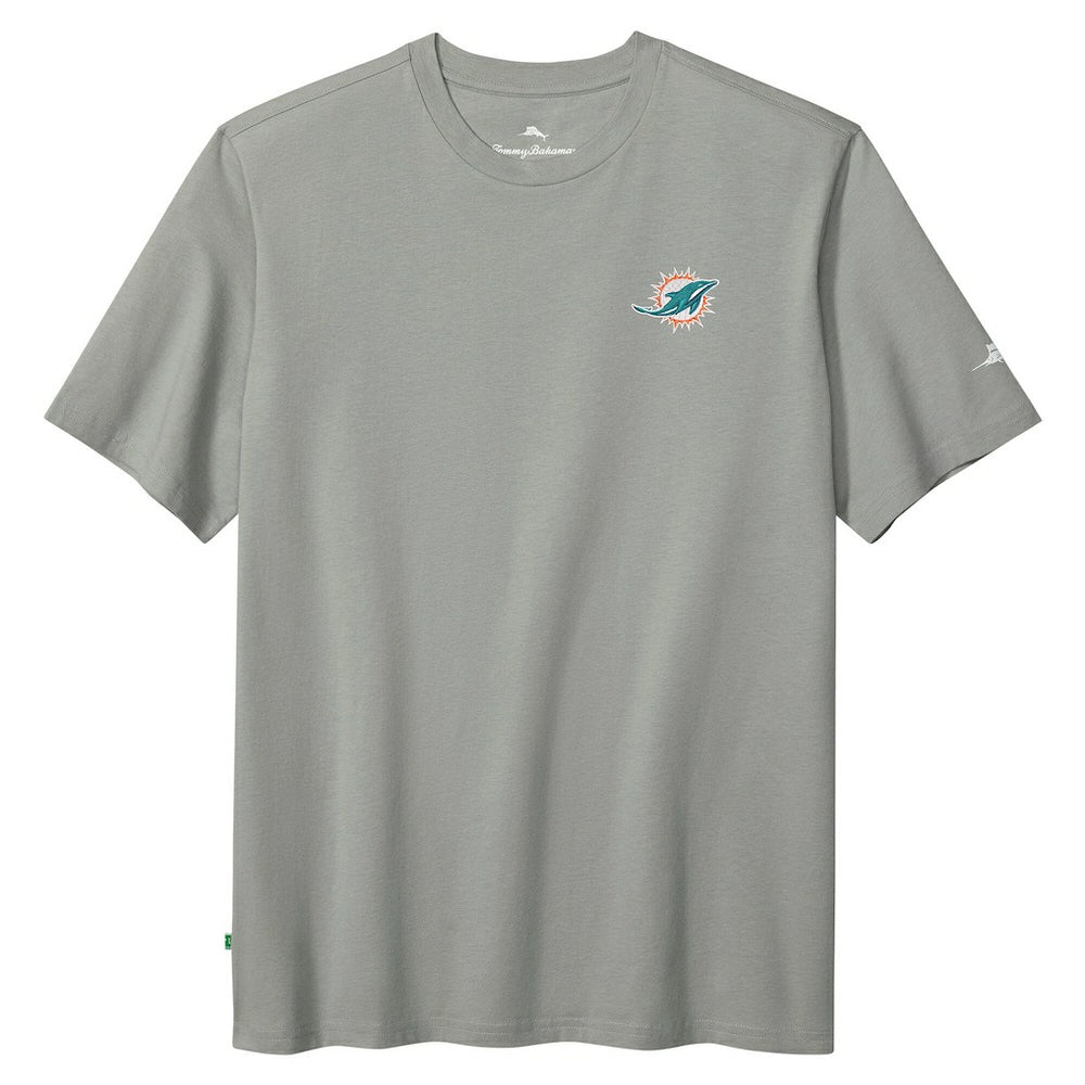 Miami Dolphins Huddle & Hang Tens T-Shirt Gray