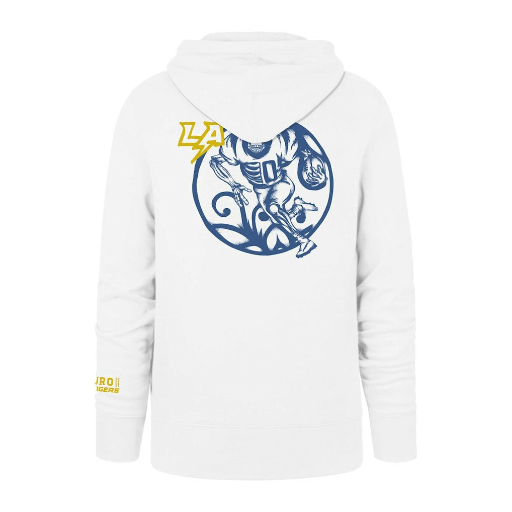 Los Angeles Chargers '47 La Familia Headline Pullover Hoodie White