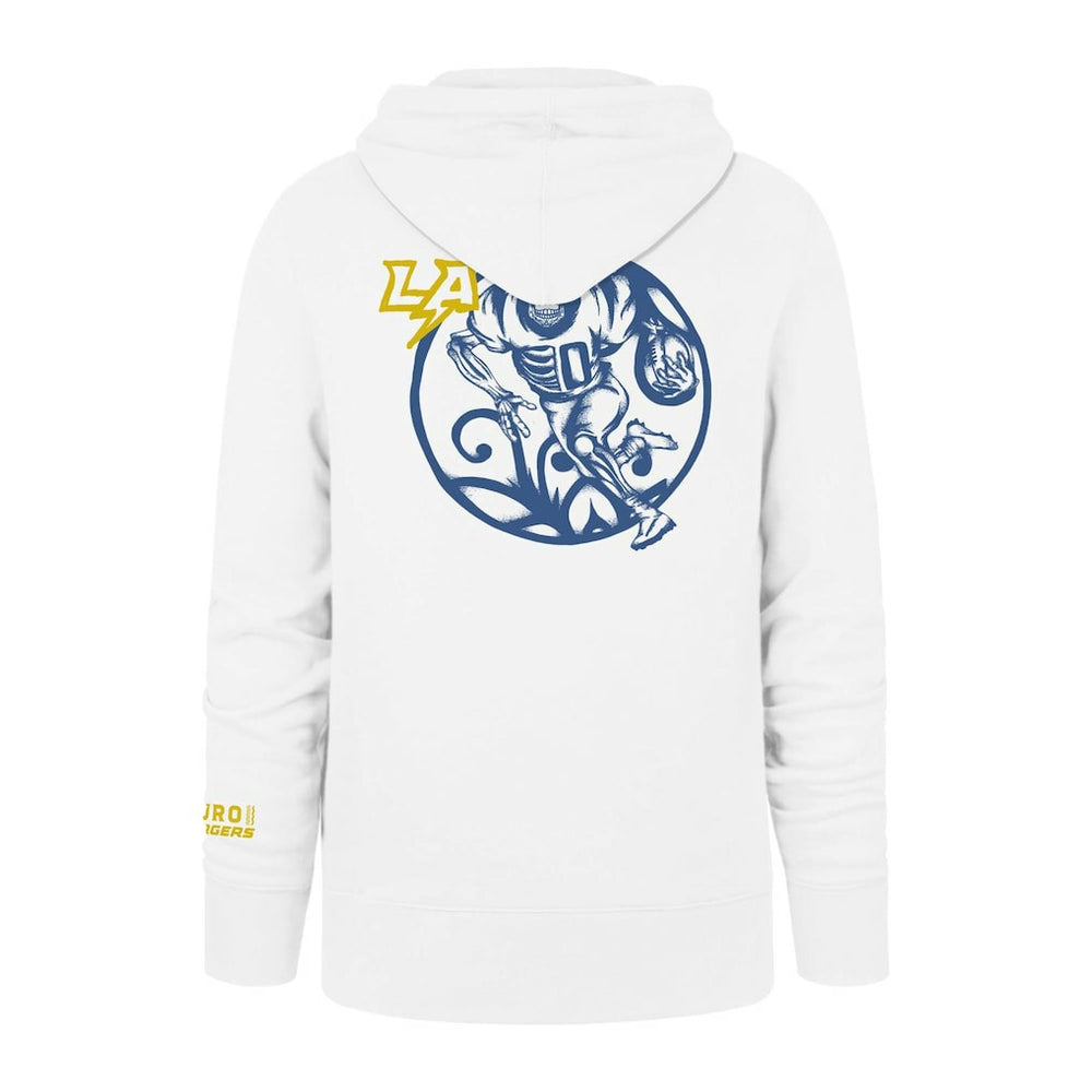 Los Angeles Chargers '47 La Familia Headline Pullover Hoodie White