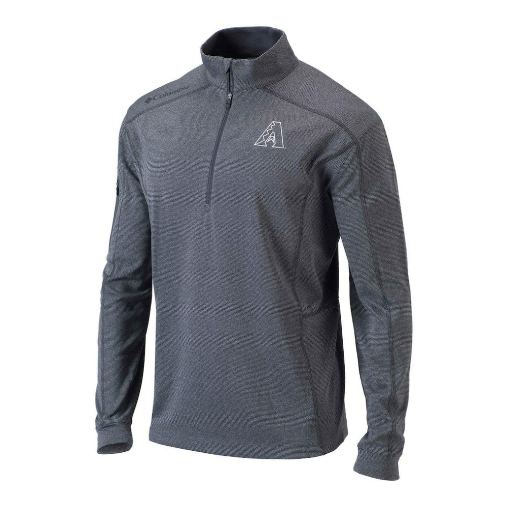 Arizona Diamondbacks Columbia Omni-Wick Shotgun Quarter-Zip Pullover - Gray Pullover