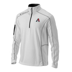 Arizona Diamondbacks Columbia Omni-Wick Shotgun Quarter-Zip Pullover - White Pullover