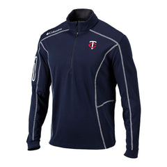 Minnesota Twins Columbia Omni-Wick Shotgun Quarter-Zip Pullover - Navy Pullover