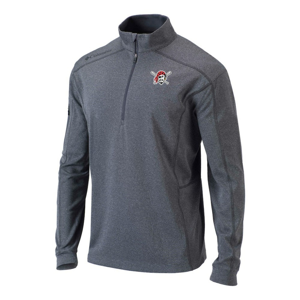 Pittsburgh Pirates Columbia Omni-Wick Shotgun Quarter-Zip Pullover - Gray Pullover