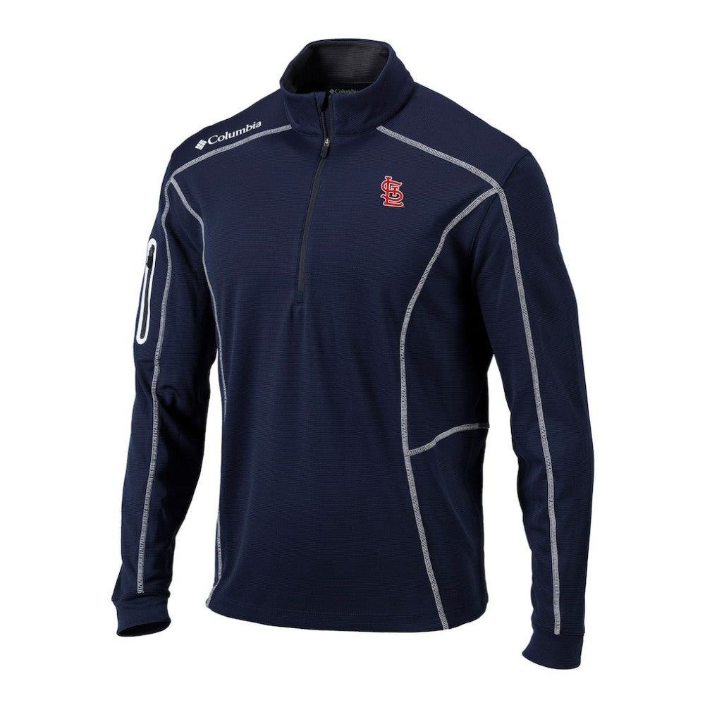 St. Louis Cardinals Columbia Omni-Wick Shotgun Quarter-Zip Pullover - Navy Pullover