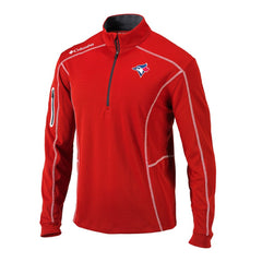 Toronto Blue Jays Columbia Omni-Wick Shotgun Quarter-Zip Pullover - Red Pullover