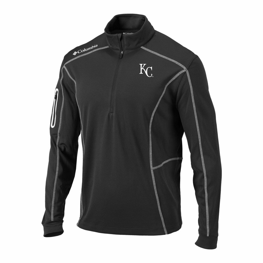 Kansas City Royals Columbia Omni-Wick Shotgun Quarter-Zip Pullover - Gray Pullover