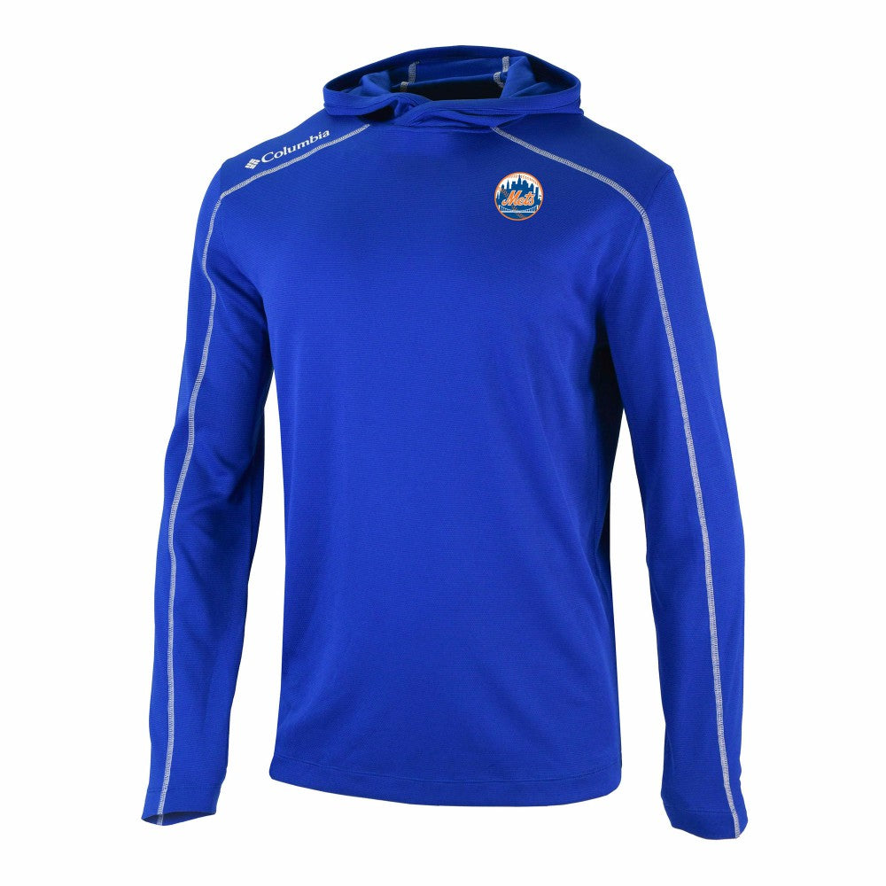 New York Mets Columbia Omni-Wick Shotgun Pullover Hoodie - Royal Hoodies