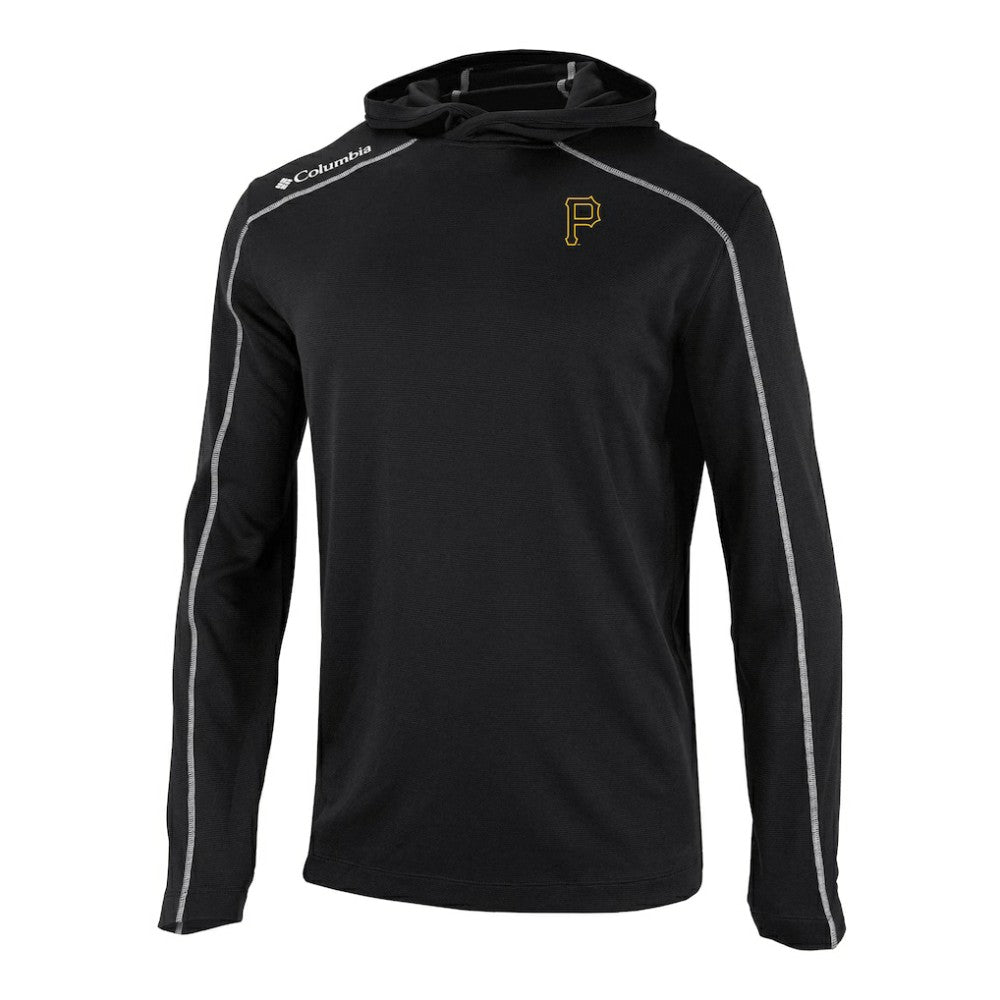 Pittsburgh Pirates Columbia Omni-Wick Shotgun Pullover Hoodie - Black Hoodies