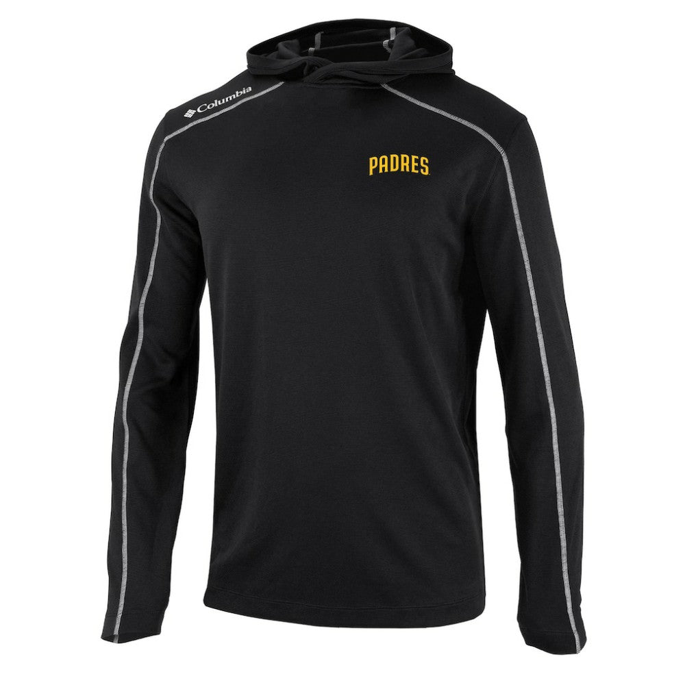 San Diego Padres Columbia Omni-Wick Shotgun Pullover Hoodie - Black Hoodies