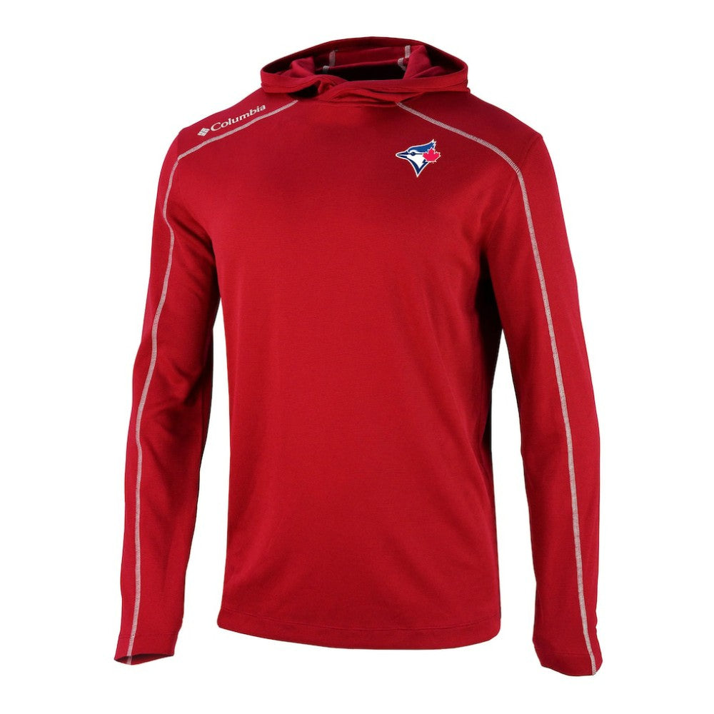 Toronto Blue Jays Columbia Omni-Wick Shotgun Pullover Hoodie - Red Hoodies