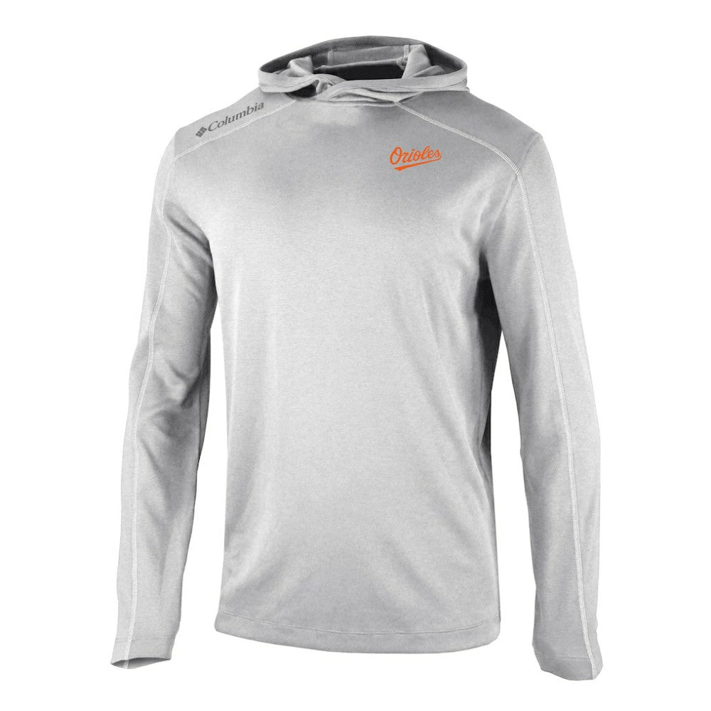 Baltimore Orioles Columbia Omni-Wick Shotgun Pullover Hoodie - Gray Hoodies