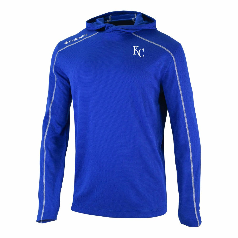 Kansas City Royals Columbia Omni-Wick Shotgun Pullover Hoodie - Royal Hoodies