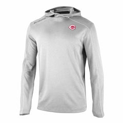 Cincinnati Reds Columbia Omni-Wick Shotgun Pullover Hoodie - Gray Hoodies